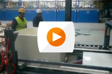 莱州莱东机械有限公司四头切机(视频)